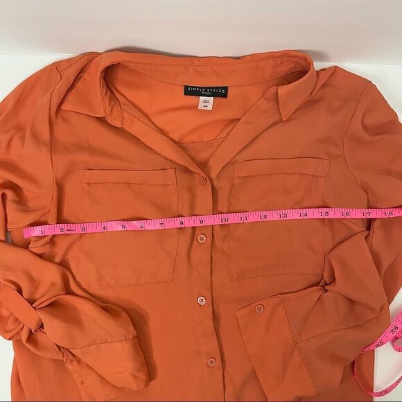 Simply Styled by Sears | Medium Top| Career wear| button down - Picture 7 of 11